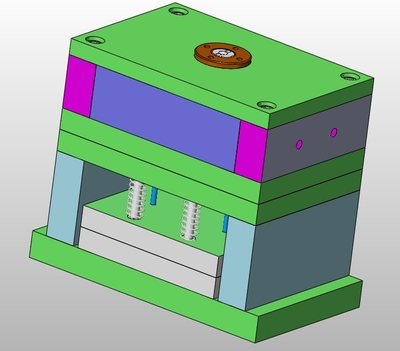 塑料端蓋注塑模具設計(含CAD圖,SolidWorks三維圖)
